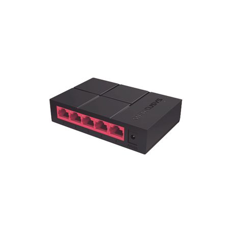 Mercusys Ms105g  Switch No Administrable Para Escritorio Con 5 Puertos 10/100/1000 Mbps Diseno Compacto Y Función Plug And Play.