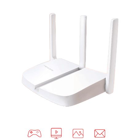 Mercusys Mw306r  Router Inalámbrico N De 2.4 Ghz Con Velocidad De 300 Mbps 1 Puerto Wan 10/100 Mbps 3 Puertos Lan 10/100 Mbps Y 