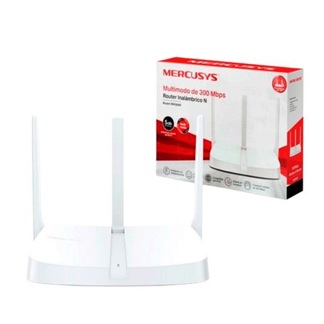 Mercusys Mw306r  Router Inalámbrico N De 2.4 Ghz Con Velocidad De 300 Mbps 1 Puerto Wan 10/100 Mbps 3 Puertos Lan 10/100 Mbps Y 