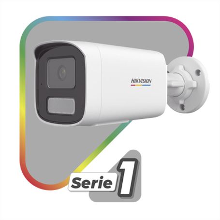 Dual Light  Colorvu Bala Ip 4 Megapixel / Lente 4 Mm / 50 Mts Ir  50 Mts Luz Blanca / Micrófono Integrado / Acusense Lite / Exte