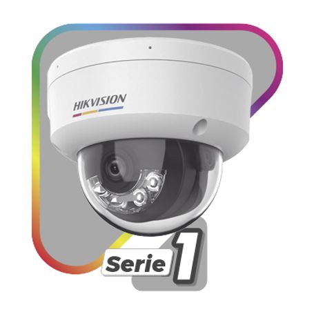 Dual Light  Colorvu Domo Ip 4 Megapixel / Lente 2.8 Mm / 30 Mts Ir  30 Mts Luz Blanca / Micrófono Integrado / Acusense Lite / Ex