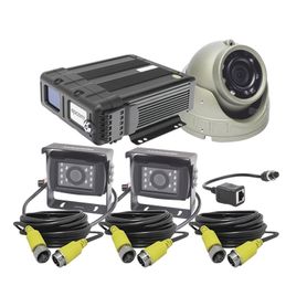 kit dvr para vehiculo   incluye   cámaras para interior   cámara para exterior  2mp ahd   cables extensores  adaptador lan