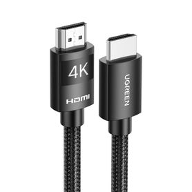 cable hdmi 20 de nylon trenzado  2 metros  4k60hz  arc  dolby atmos  true hd  tmds  hdr  3d inversivo  18gbps  3 capas de prote