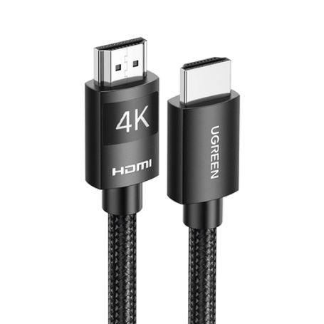 cable hdmi 20 de nylon trenzado  2 metros  4k60hz  arc  dolby atmos  true hd  tmds  hdr  3d inversivo  18gbps  3 capas de prote