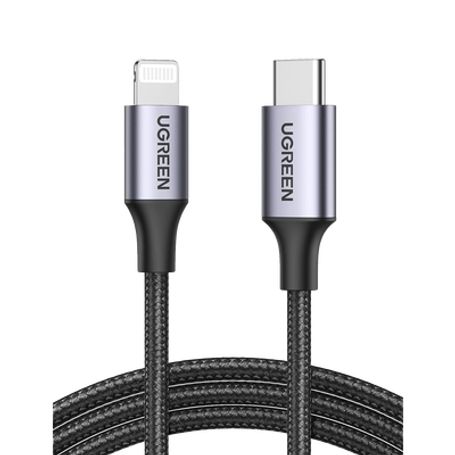 cable usbc a lightning  2 metros  certificado mfi  carga rápida 60w  480 mbps  conector c94  adecuado para iphone ipad y ipod  