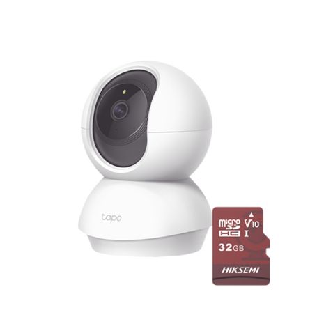 Kit De Cámara Ip Wifi / Incluye 1 Pieza Modelo Tapoc200 / 2 Megapixel /  Utiliza La App Tapo / 1 Memoria Micro Sd  Hiksemi Model