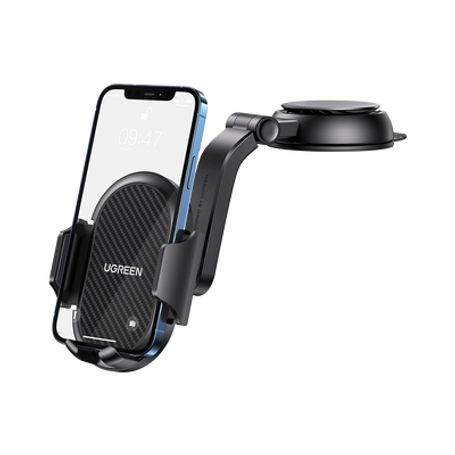 soporte para teléfono con ventosa  diseno en forma de cascada  instalación en parabrisas o tablero  seguro de succión  ajuste v