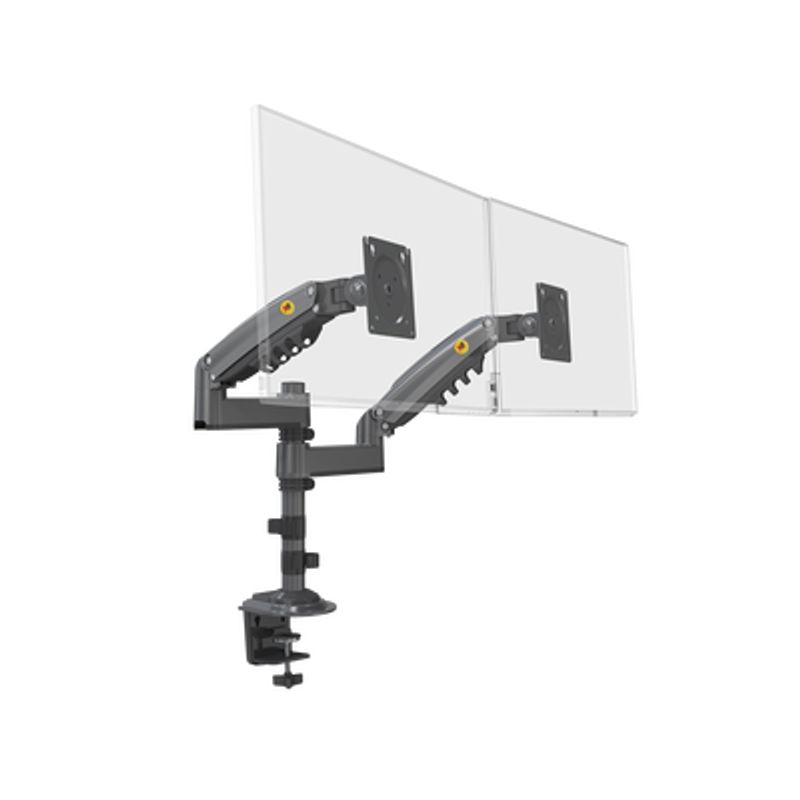 Montaje De Escritorio Articulado Para 2 Monitores De 17 A 27 /  Soporta Hasta 19kg Por Monitor / Vesa 75 X 75 / 100 X 100 / Acer