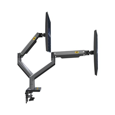 Montaje De Escritorio Articulado Para 2 Monitores De 2232 /  Soporta Hasta 15 Kg X  Brazo / Vesa 75 X 75 / 100 X 100 / Acero / G