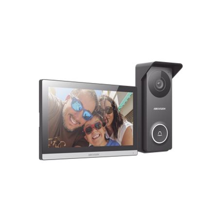 Kit De Videoportero Hibrido Turbohd Con Pantalla Lcd Touch De 7 Wifi / Frente De Calle Para Exterior Metalico / 720p (1 Megapixe