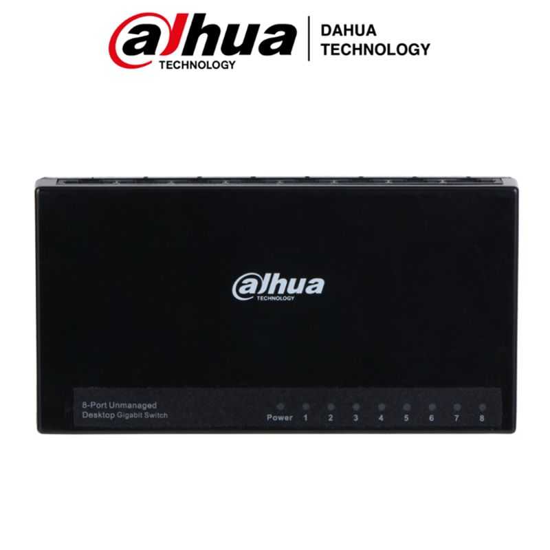 Dahua Pfs30088gtl  Switch Para Escritorio 8 Puertos/ Gigabit Ethernet/ 10/100/1000/ Diseno Compacto/ Capa 2/ Switching 16 Gbps/ 