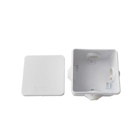  caja de conexiones impermeable ip55 con 4 entradas 80 x 80 x 50 mm para instalaciones industriales comerciales y residenciales