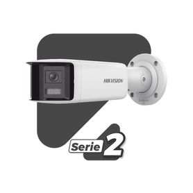  protección activa  turret ip 4 megapixel  2 lentes de 28 mm imagen panorámica 180°  30 mts ir  exterior ip67  luz intermitente