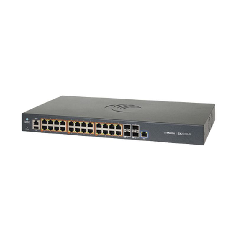 Switch Cnmatrix Ex2028p Capa 3 De 28 Puertos (24 Poe Gigabit 802.3af/at 4 Sfp) Administración Desde La Nube (mxex2028pxbu)