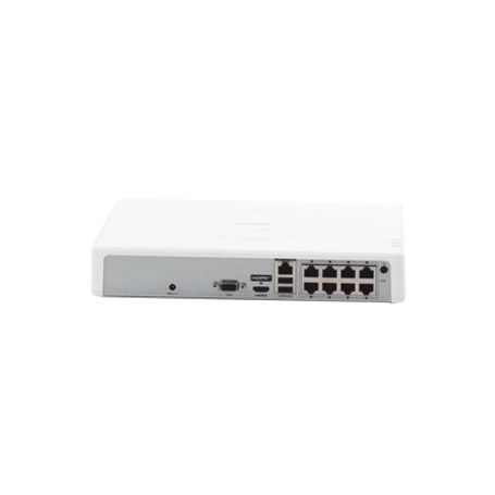 Nvr 4 Megapixel (compatible Con Cámaras Acusense) / 8 Canales Ip / 8 Puertos Poe /1 Bahia De Disco Duro / Salida De Video Full H