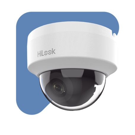 Hilook Series / Domo Ip 4 Megapixel (1080p) / Lente 2.8 Mm (gran Angular) / 20 Mts Ir / Interior / Poe / Dwdr / H.265 / Onvif