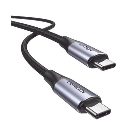 cable usbc a usbc 32 thunderbolt  1 metro  240w  10 gbps  480 mbps  soporta video 4k60hz chip emarket inteligente  carcasa de a