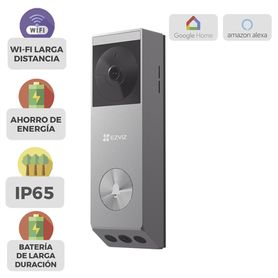 doorbell de bateria recargable con panel solar  3 megapixel  doble lente  protección ip65  audio de dos vias228622