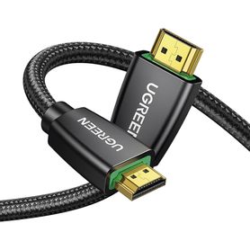 cable hdmi 20  de nylon trenzado  2 m  4k60hz  hdr  3d  hec canal ethernet hdmi  arc canal de retorno de audio  color profundo 