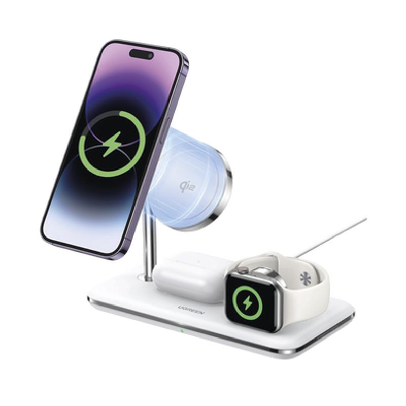 Cargador Inalámbrico Magsafe 3 En 1 25w Certificación Oficial Qi2 Mfi Perfecto Para Iphone Airpods Y Apple Watch Carga Ada Cargador Inalámbrico Magsafe 3 En 1 25w Certificación Oficial Qi2 Mfi Perfecto Para Iphone Airpods Y Apple Watch Carga Ada