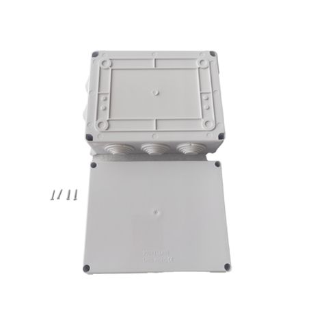 Caja De Conexiones Impermeable Ip65 10 Entradas Dimensiones 200 X 155 X 80 Mm Para Instalaciones Industriales Comerciales Y Resi