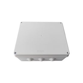 caja de conexiones impermeable ip65 12 entradas dimensiones 300 x 250 x 120 mm para instalaciones industriales comerciales y re