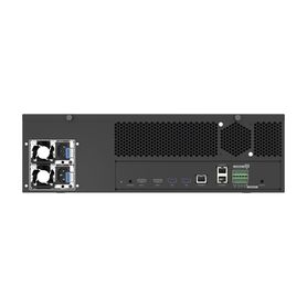 nvr de 64 canales  soporta grabación hasta 32 mp  h265  wisestream  procesamiento 400 mbps  3 puertos de red  raid 56  40tb inc