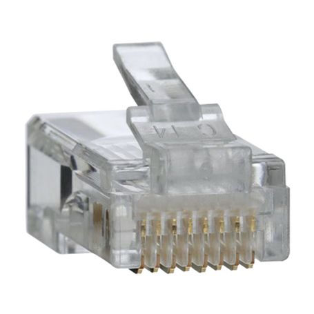 Conectores Modulares De Datos Rj45/cat5e Paquete De 100 Unidades.