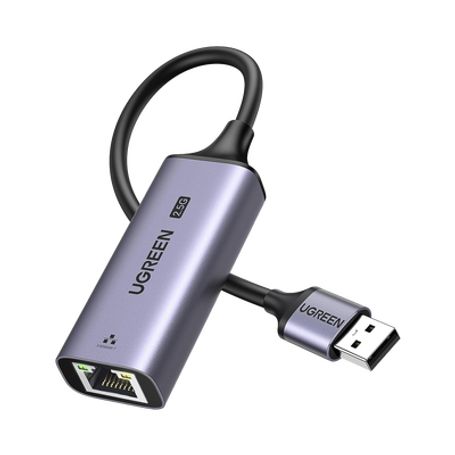 Adaptador Usba 3.0 A Ethernet 2.5g  Chip De Última Generación Rtl8156bg  Indicadores Led  Caja De Aluminio  Diseno Reforzado  Co