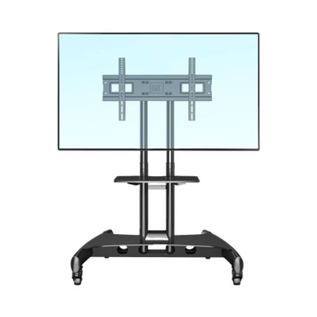 soporte de pantalla con ruedas  compatible con monitores de32 a 75  base para colocar accesorios adicionales  vesa 200200 60040