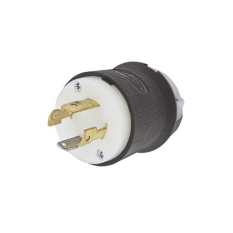 Clavija Con Bloqueo De Media Vuelta Industrial 30 A 125/250 V Ca / 3 Polos 4 Hilos / Nema L1430p.