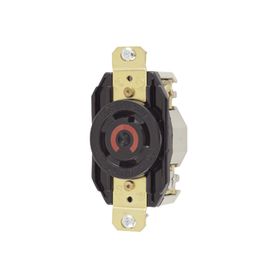 receptáculo con bloqueo de media vuelta industrial 30 a 125250 v ca  3 polos 4 hilos  nema l1430r