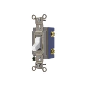 interruptor de palanca 15 a 120277 v ca unipolar  grado industrial uso extra pesado  cableado lateral y posterior  color blanco