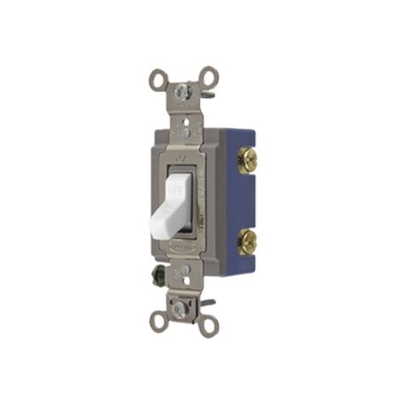 Interruptor De Palanca 15 A 120277 V Ca/ Unipolar / Grado Industrial/ Uso Extra Pesado / Cableado Lateral Y Posterior / Color Bl