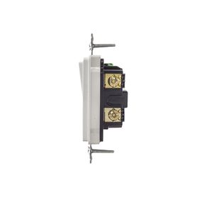 interruptor decorador de 20 a 120277 v ca 3 vias cableado lateral y posterior  color blanco231530