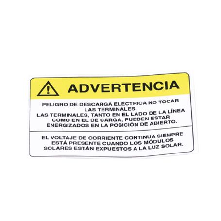 Etiqueta De Videovigilancia En Vinil Adhesivo Mate / Paquete Con 10