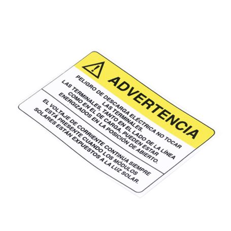 Etiqueta De Videovigilancia En Vinil Adhesivo Mate / Paquete Con 10