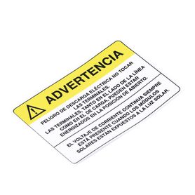 etiqueta de videovigilancia en vinil adhesivo mate  paquete con 10228709