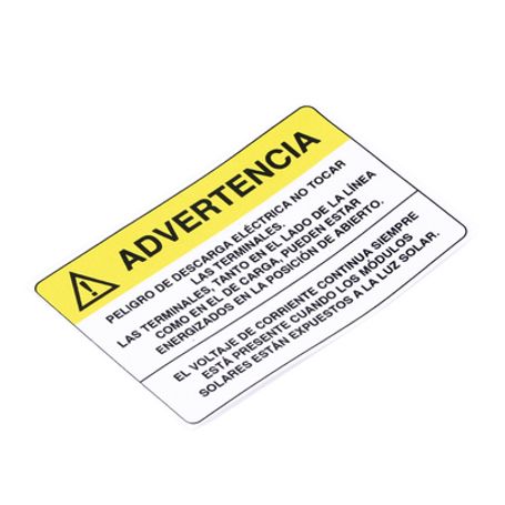 Etiqueta De Videovigilancia En Vinil Adhesivo Mate / Paquete Con 10