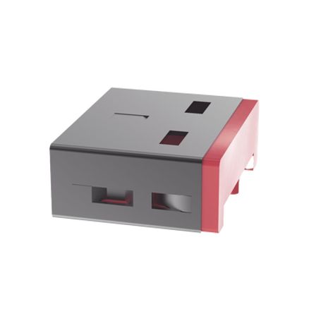 Dispositivo De Bloqueo Smartkeeper Para Puertos Usba Color Rojo Paquete De 5 Piezas