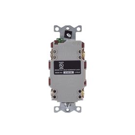 contacto de autoverificación gfci con interruptor de falla a tierra de 15 a 125 v 2 polos color rojo  nema 515r  grado industri