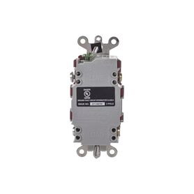 contacto de autoverificación gfci de 15 a 125 v 2 polos  resistente a manipulaciones y intemperie  color rojo  nema 515r  grado