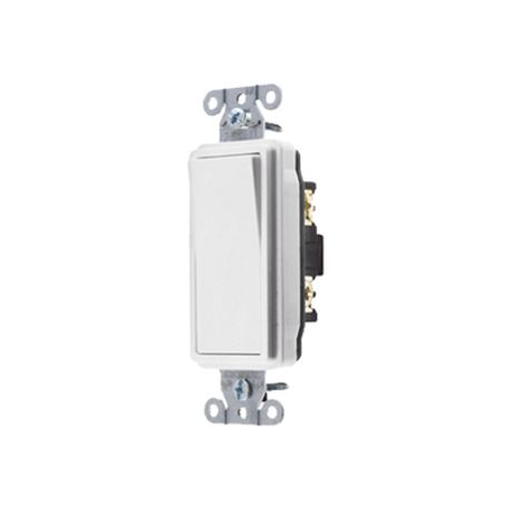 interruptor decorador de 20 a 120277 v ca unipolar cableado lateral y posterior color blanco231528