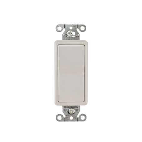 Interruptor Decorador De 20 A 120277 V Ca/ Unipolar / Cableado Lateral Y Posterior / Color Blanco.