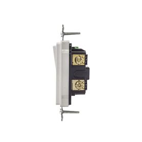 interruptor decorador de 20 a 120277 v ca unipolar  cableado lateral y posterior  color blanco231528