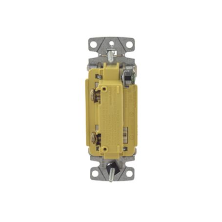 Interruptor Unipolar Residencial 15 A 120277 V / Cableado Lateral Y Trasero / Color Marfil.