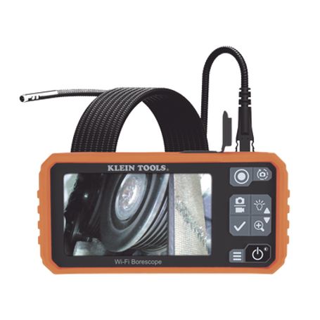 Dual Cámara Boroscopio Pro 5.5mm 720p Usbc/wifi Y Lcd 4.3 A Color Cuello De Cisne Blindado 10 (3m) Con Imán Y 6 Led´s. Bateria I