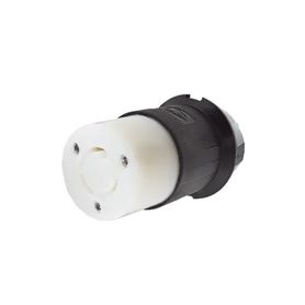 conector industrial con bloqueo de media vuelta  20 a 125 v ca  2 polos 3 hilos  nema l520r  color blanco y negro213865