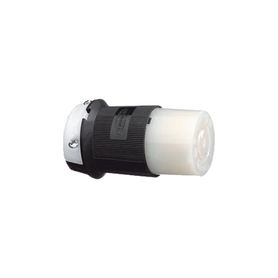 conector industrial con bloqueo de media vuelta  20 a 125 v ca  2 polos 3 hilos  nema l520r  color blanco y negro213865