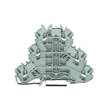 borna de tres pisos borna de pasopasopaso lll sin portaetiquetas apropiado para aplicaciones ex e ii para carril din 3